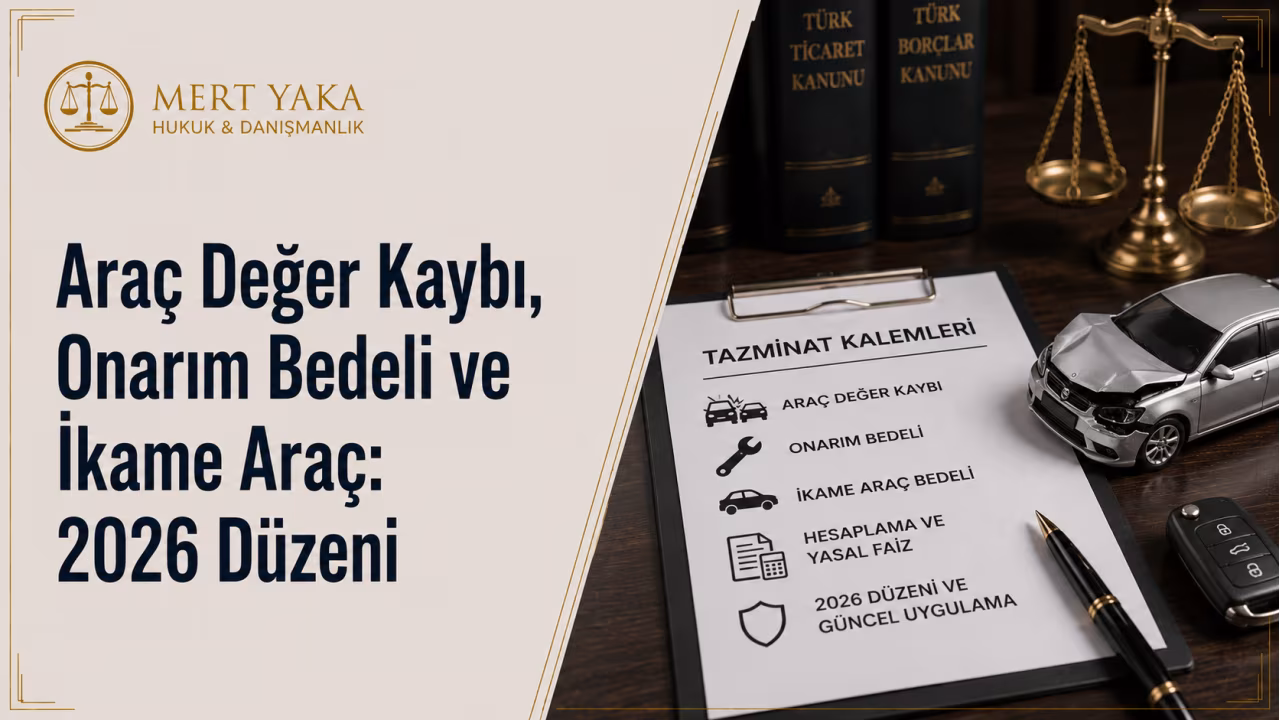 Araç Değer Kaybı, Onarım Bedeli ve İkame Araç: 2026 Düzeni