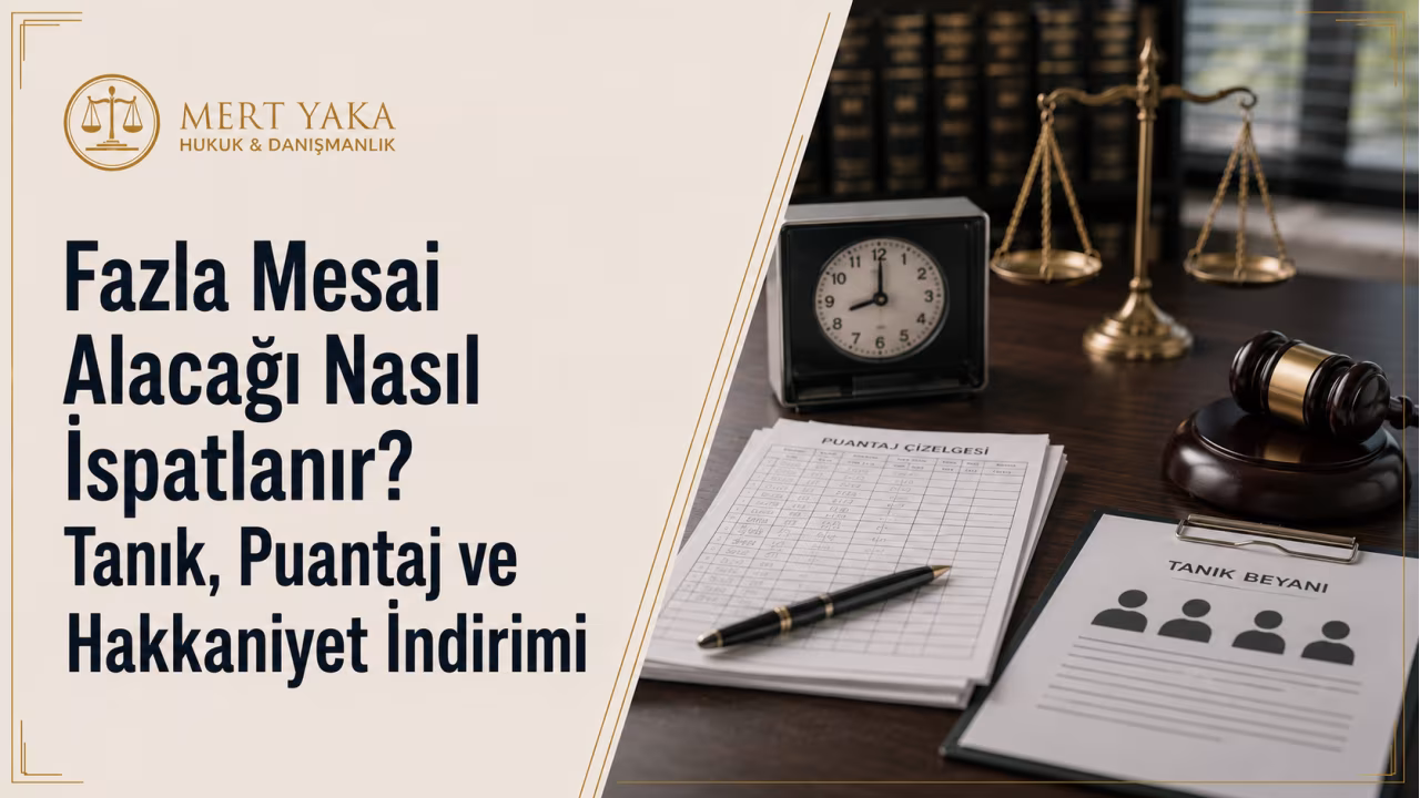 Fazla Mesai Alacağı Nasıl İspatlanır? Tanık, Puantaj ve Hakkaniyet İndirimi