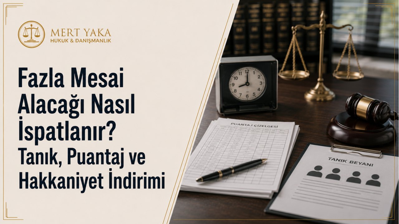 Fazla Mesai Alacağı Nasıl İspatlanır? Tanık, Puantaj ve Hakkaniyet İndirimi
