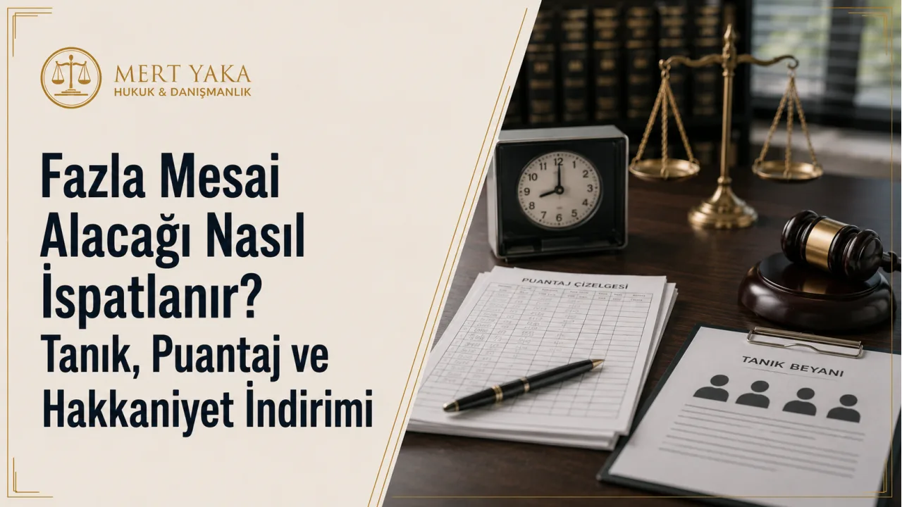 Fazla Mesai Alacağı Nasıl İspatlanır? Tanık, Puantaj ve Hakkaniyet İndirimi