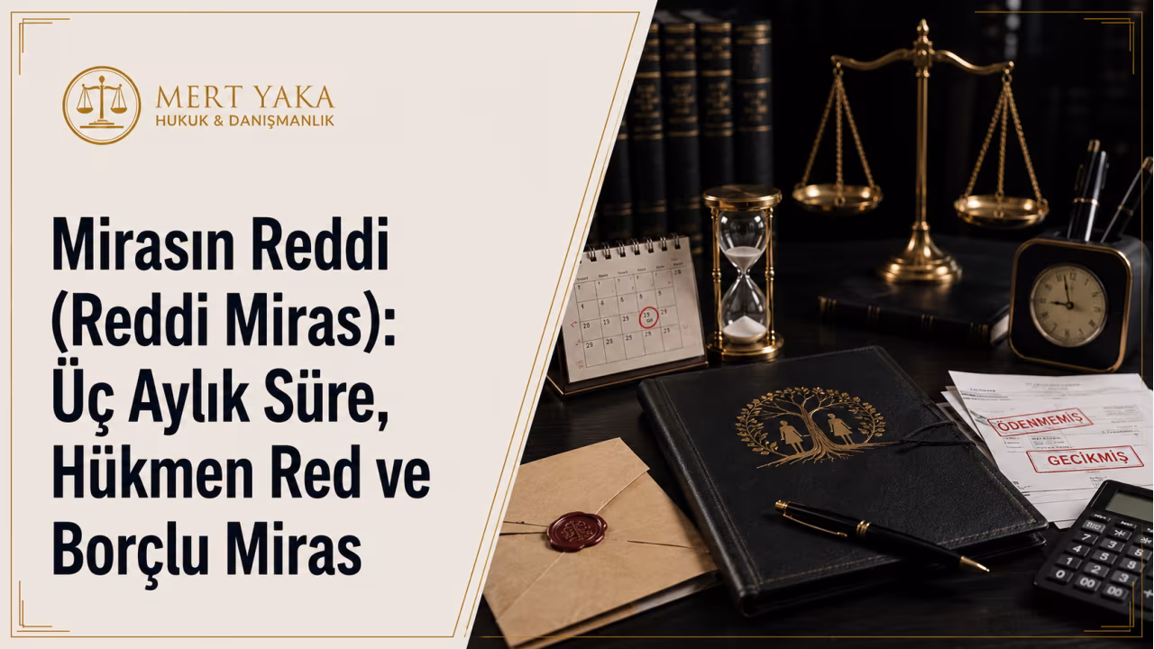 Mirasın Reddi (Reddi Miras): Üç Aylık Süre, Hükmen Red ve Borçlu Miras