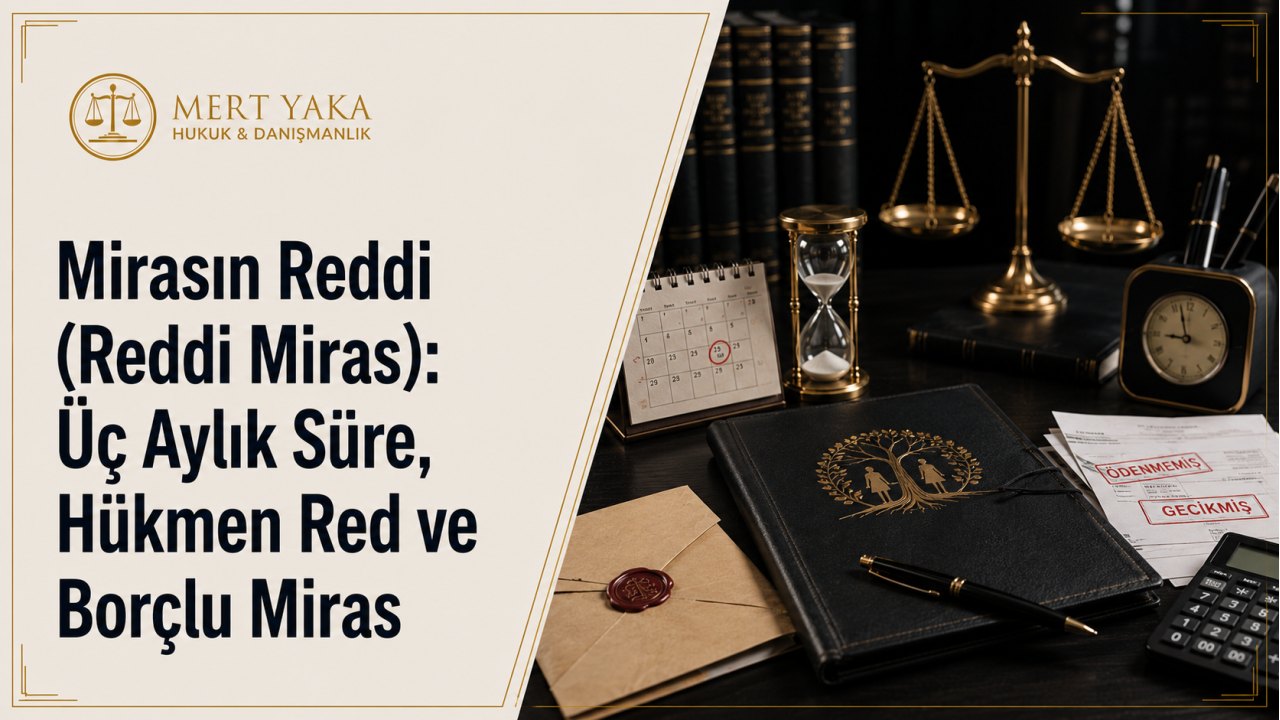 Mirasın Reddi (Reddi Miras): Üç Aylık Süre, Hükmen Red ve Borçlu Miras