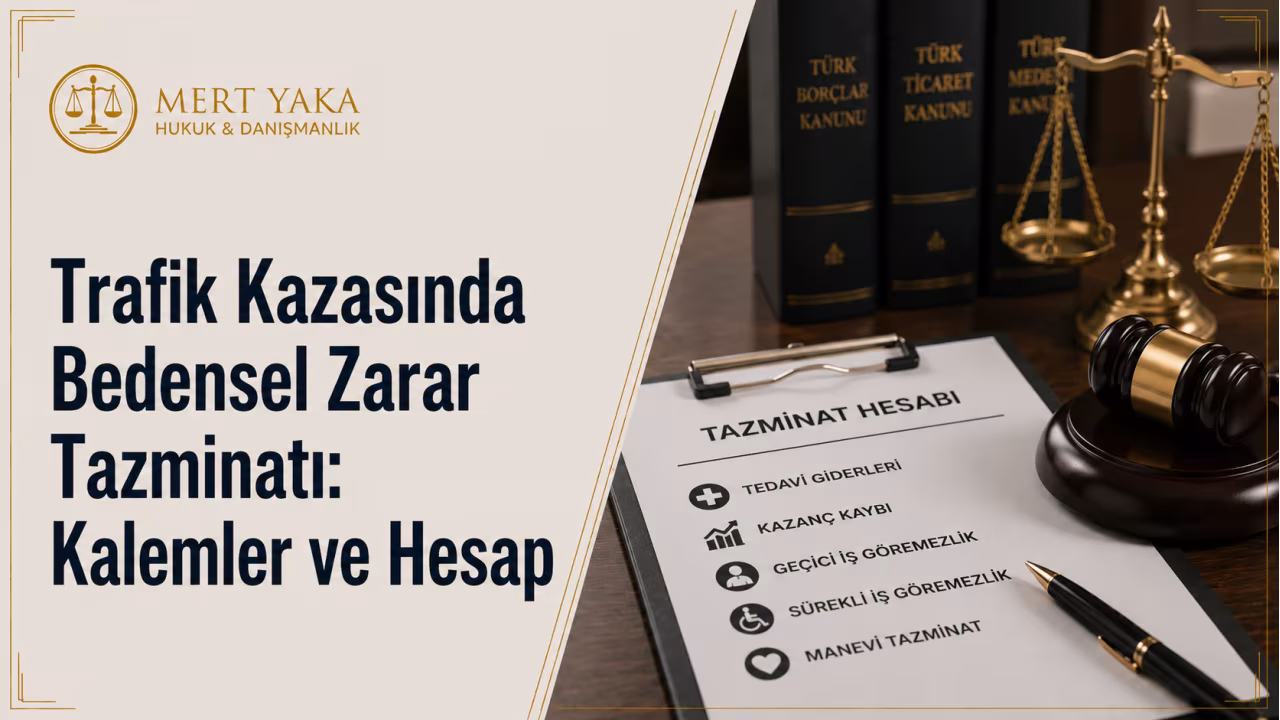 Trafik Kazasında Bedensel Zarar Tazminatı: Kalemler ve Hesap